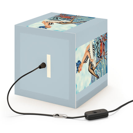 Playful Waves and Fashion Follies Light Cube Lamp