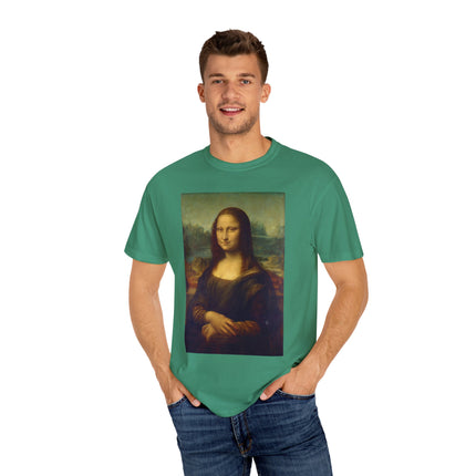 Mona Lisa by Leonardo da Vinci Unisex Garment-Dyed T-shirt