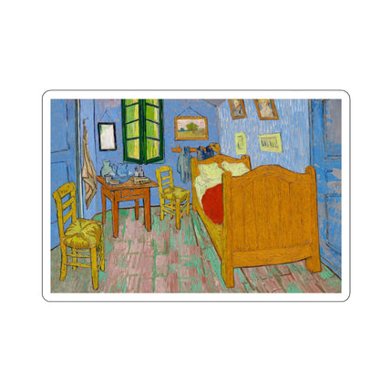 The Bedroom by Vincent van Gogh Kiss-Cut Stickers (4 Sizes)