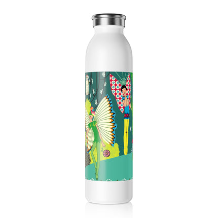 Enchanting Fairies of A Midsummer Night's Dream Slim Water Bottle