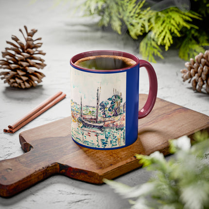 Concarneau by Paul Signac Colorful Mugs (11oz, 15oz)