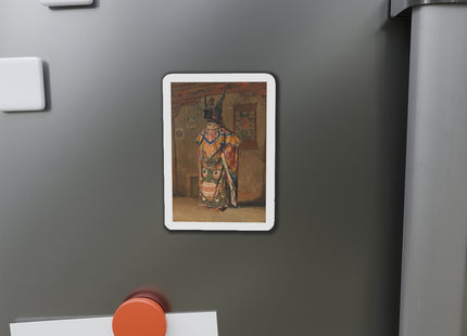 A Buddhist Lama at a Feast at Pemionchi Monastery by Vasily Vereshchagin Die-Cut Magnets (5 Sizes)