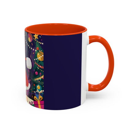 🎄❄️ The Christmas Snowball Dance Colorful Mug – Whimsical Holiday Fashion Fantasy