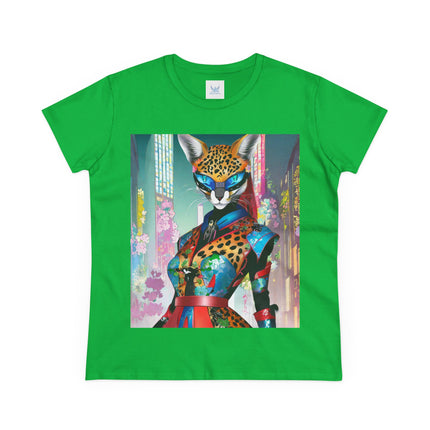 Cyber Cat Glamour Cotton Tee