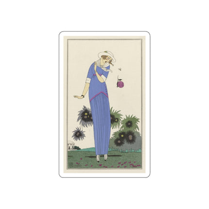 Petite robe de jardin (Garden Dress) by Charles Martin Die-Cut Stickers (5 Stickers)