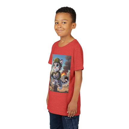 Snow Leopard Lookout Youth Short Sleeve Tee