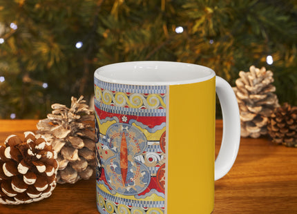 Reproduction of the Shield Frieze by Emile Gilliéron Ceramic Mug 11oz