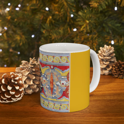 Reproduction of the Shield Frieze by Emile Gilliéron Ceramic Mug 11oz