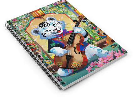 Melodies of the Snow Lion Cub Spiral Notebook - Ruled Line