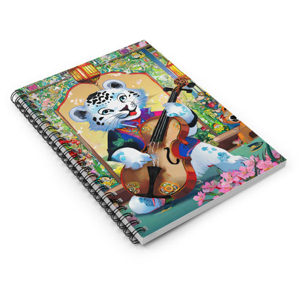 Melodies of the Snow Lion Cub Spiral Notebook - Ruled Line