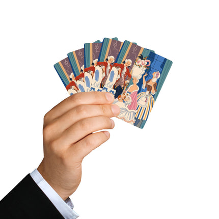 🌸🐶 The Lady Of The Extraordinary Coiffure Playing Cards – Art Deco Rococo Elegance