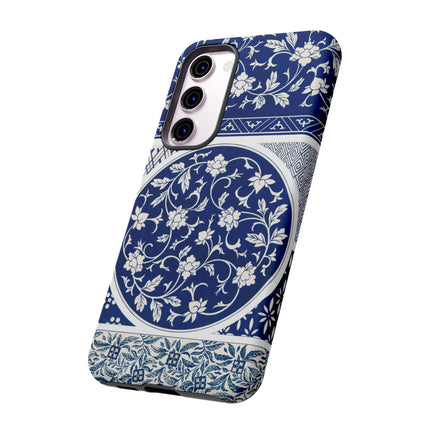 Blue Flower Pattern by Owen Jones Phone Cases