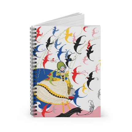 Flight of the Songbirds Spiral Notebook – Theatrical Whimsy & Colorful Harmony