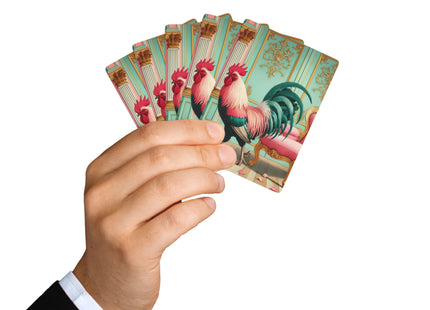 The Salon Rooster Playing Cards