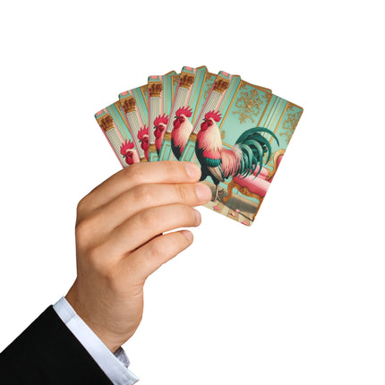 The Salon Rooster Playing Cards