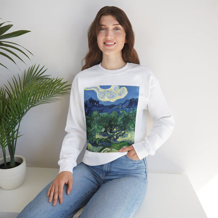 Olive Trees by Vincent Van Gogh Unisex Heavy Blend™ Crewneck Sweatshirt