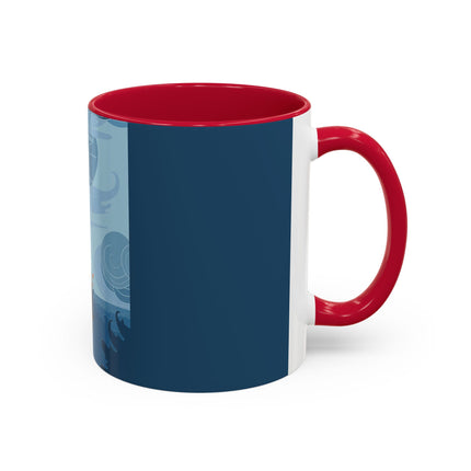 Siren of the Waves Colorful Mugs – Dramatic Sea Power & Bold Elegance