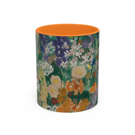 Flowers on the Mountain by August Babberger Colorful Mugs (11oz, 15oz)