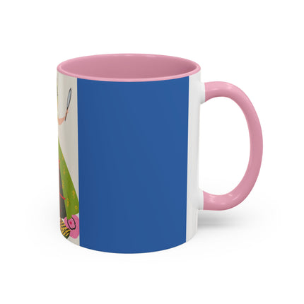 Lady with the Golden Fish Colorful Mugs – Whimsical Fashion & Playful Fantasy