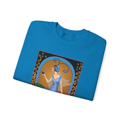 September & Sapphire (from the Gem Series) by Sofia Chiostri Heavy Blend™ Crewneck Sweatshirt