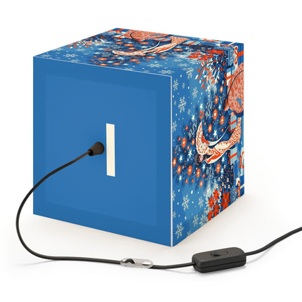 🎋❄️ The Winter Lantern Celebration Light Cube Lamp – Elegant Asian Christmas Fantasy