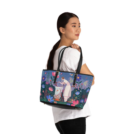 🐠🌸 The Enchanted Aquarium Garden Shoulder Bag – Art Deco Underwater Fantasy