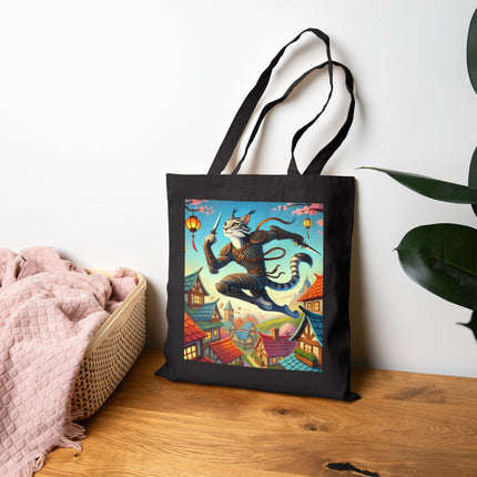 The Springbound Sentinel Cotton Canvas Tote Bag – Agility, Grace & Spring Vitality