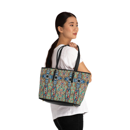 Arabian Ornament by Elizabeth A. Nedwill PU Leather Shoulder Bag