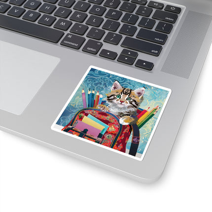 Whiskered Wanderings Kiss-Cut Stickers (4 Sizes)
