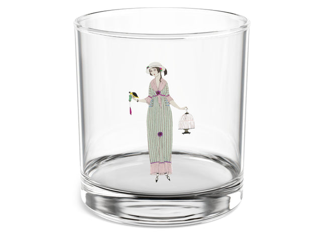 Robe de linon (Linen Dress) by Charles Martin Rocks Glass, 10oz