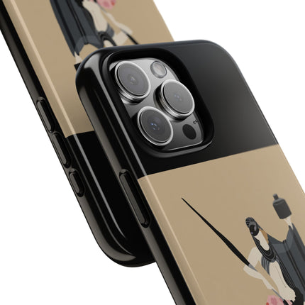 Dancer with Ink & Blossoms Phone Case – Elegant Grace & Artistic Poise