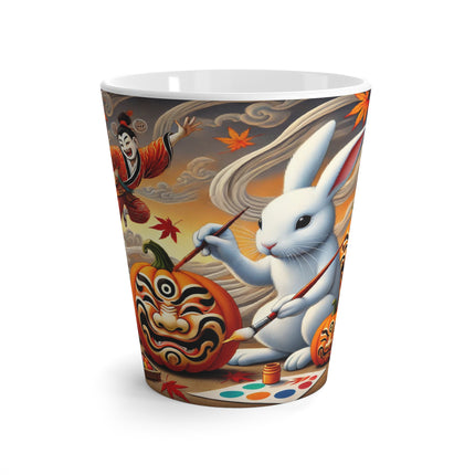 Halloween Rabbit’s Kabuki Jack-o’-Lanterns Latte Mug