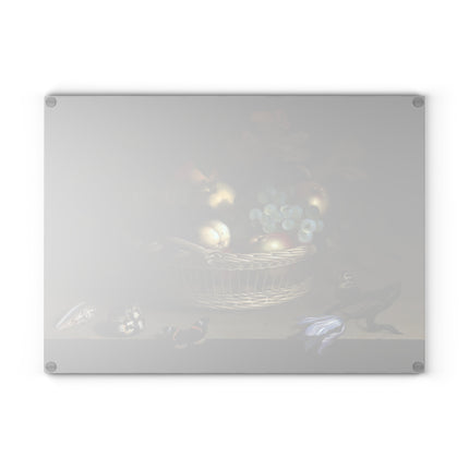 Still Life by Balthasar Van der Ast Glass Cutting Board