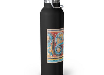 Reproduction of S-Spiral Frieze by Emile Gilliéron Copper Vacuum Insulated Bottle, 22oz