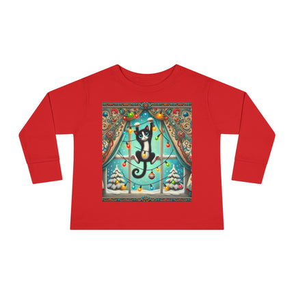 Mischief in Tinselland Toddler Long Sleeve Tee