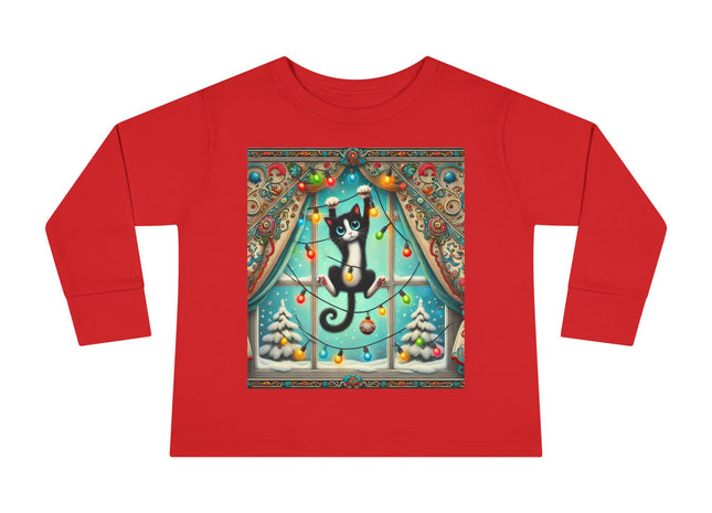 Mischief in Tinselland Toddler Long Sleeve Tee