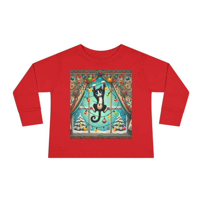 Mischief in Tinselland Toddler Long Sleeve Tee