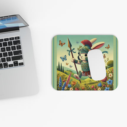 Rabbit Gladiator Mouse Pad (Rectangle)