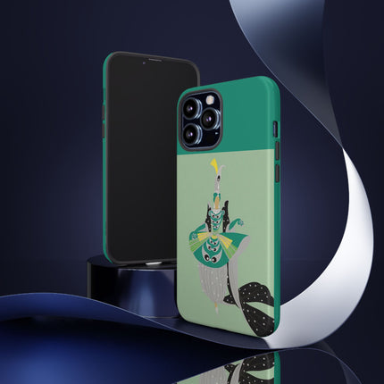 Peacock Dancer Phone Case – Opulent Glamour & Theatrical Elegance