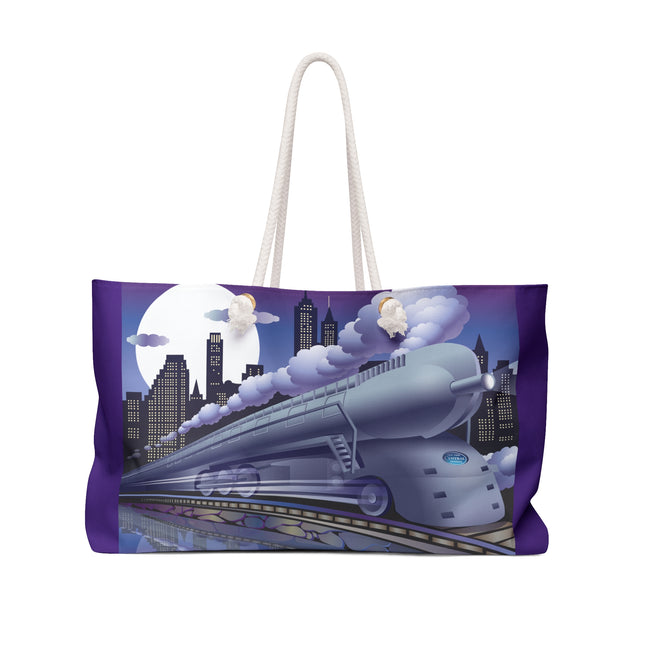 The Art Deco Bullet Train Weekender Bag
