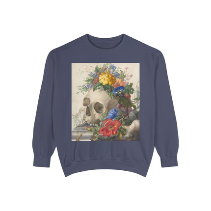 Vanitas Still Life by Herman Henstenburgh Garment-Dyed Sweatshirt