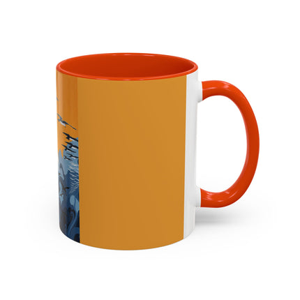 Falcon Mistress Colorful Mugs – Art Deco Majesty & Mythic Freedom