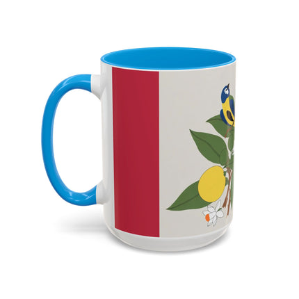 Blue Tit & Butterfly Colorful Mugs – Spring Harmony & Delicate Beauty