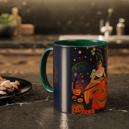 🧙‍♀️🎃 The Witch Of Pumpkin Moon Hollow Colorful Mug – Whimsical Halloween Magic