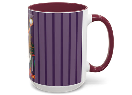 Countdown to Christmas Elegance Colorful Mugs (11oz, 15oz)