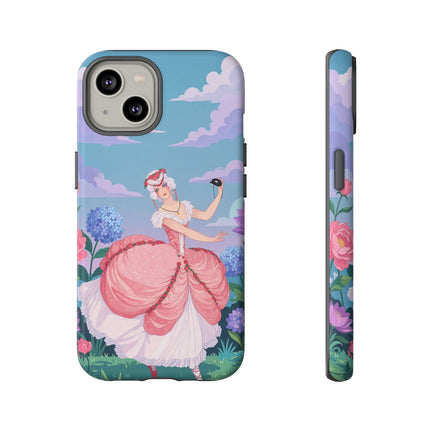 🎭🌸 The Lady Of The Secret Masquerade Phone Case – Art Deco Garden Fantasy