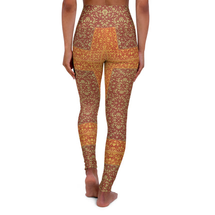 Arabesques by Émile Prisse d'Avennes High Waisted Yoga Leggings (AOP)