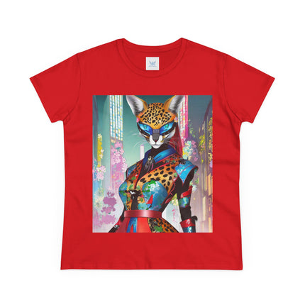 Cyber Cat Glamour Cotton Tee