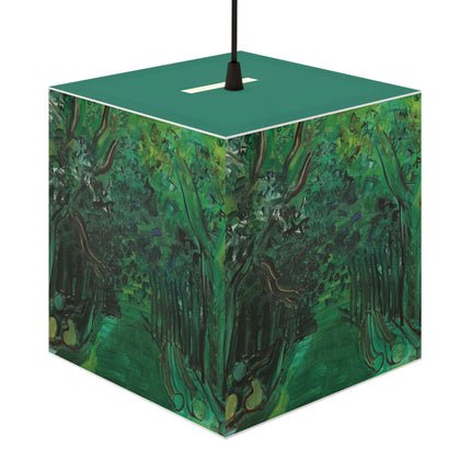 Route en forêt by Raoul Dufy Light Cube Lamp