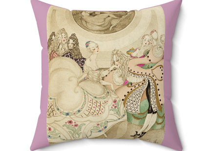 Sur talons rouges (On Red Heels) pl 01 by Gerda Wegener Spun Polyester Square Pillow